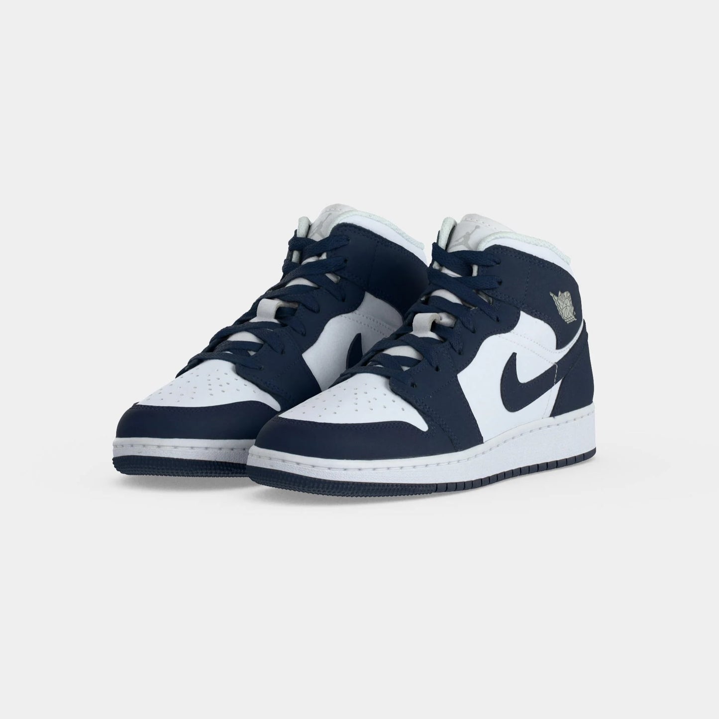 Air Jordan 1 Mid - GS - Obsidian White Grey Fog