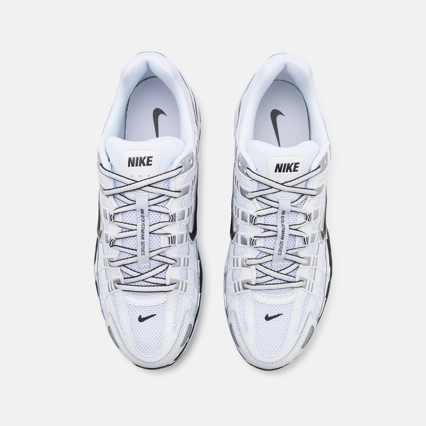 Nike P-6000 - Unisex - White Metallic Silver Black
