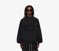 Fear of God Essentials Arch Logo Hoodie - Unisex - Jet Black