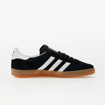 adidas Gazelle Indoor - Unisex  - Zwart Wit Gum
