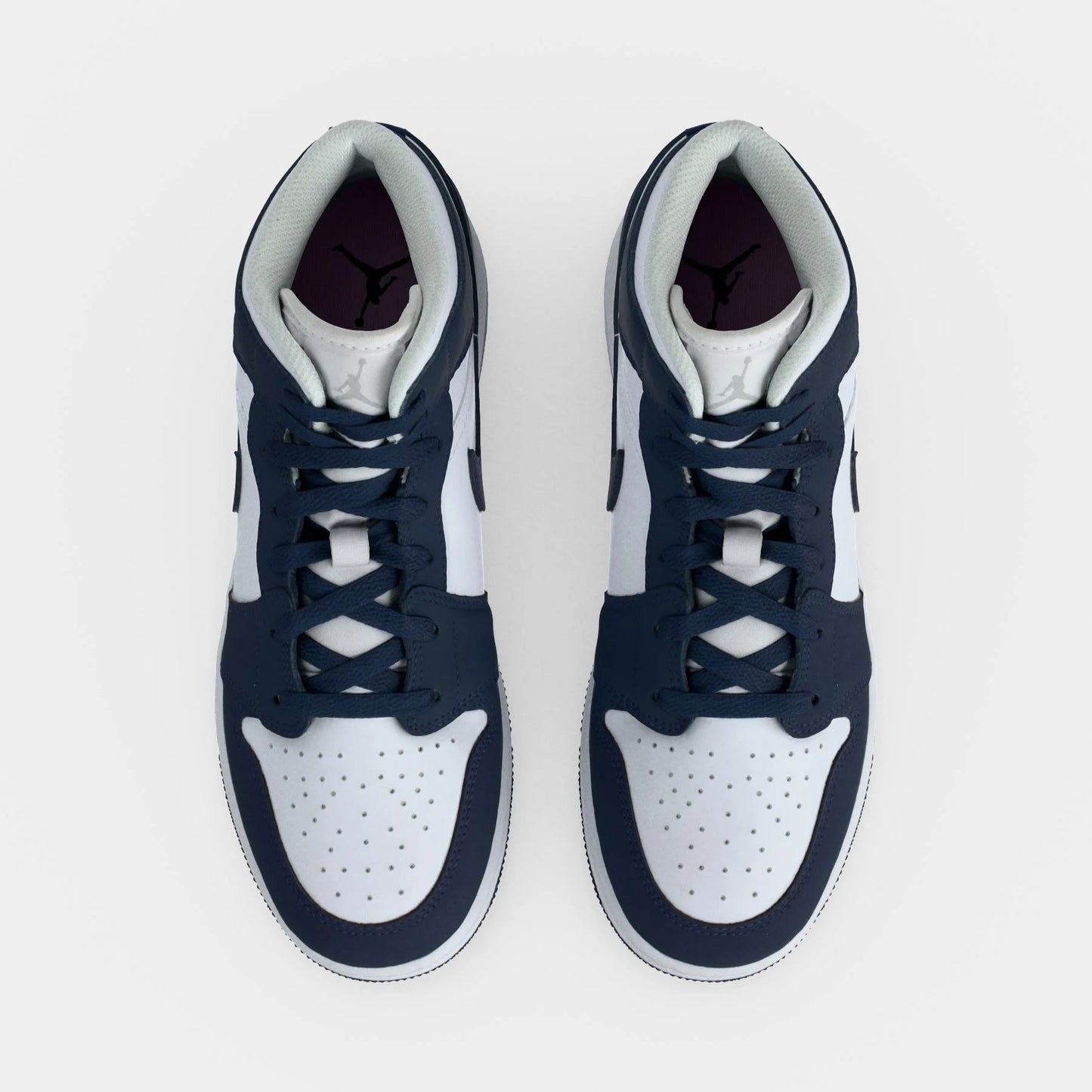 Air Jordan 1 Mid - GS - Obsidian White Grey Fog