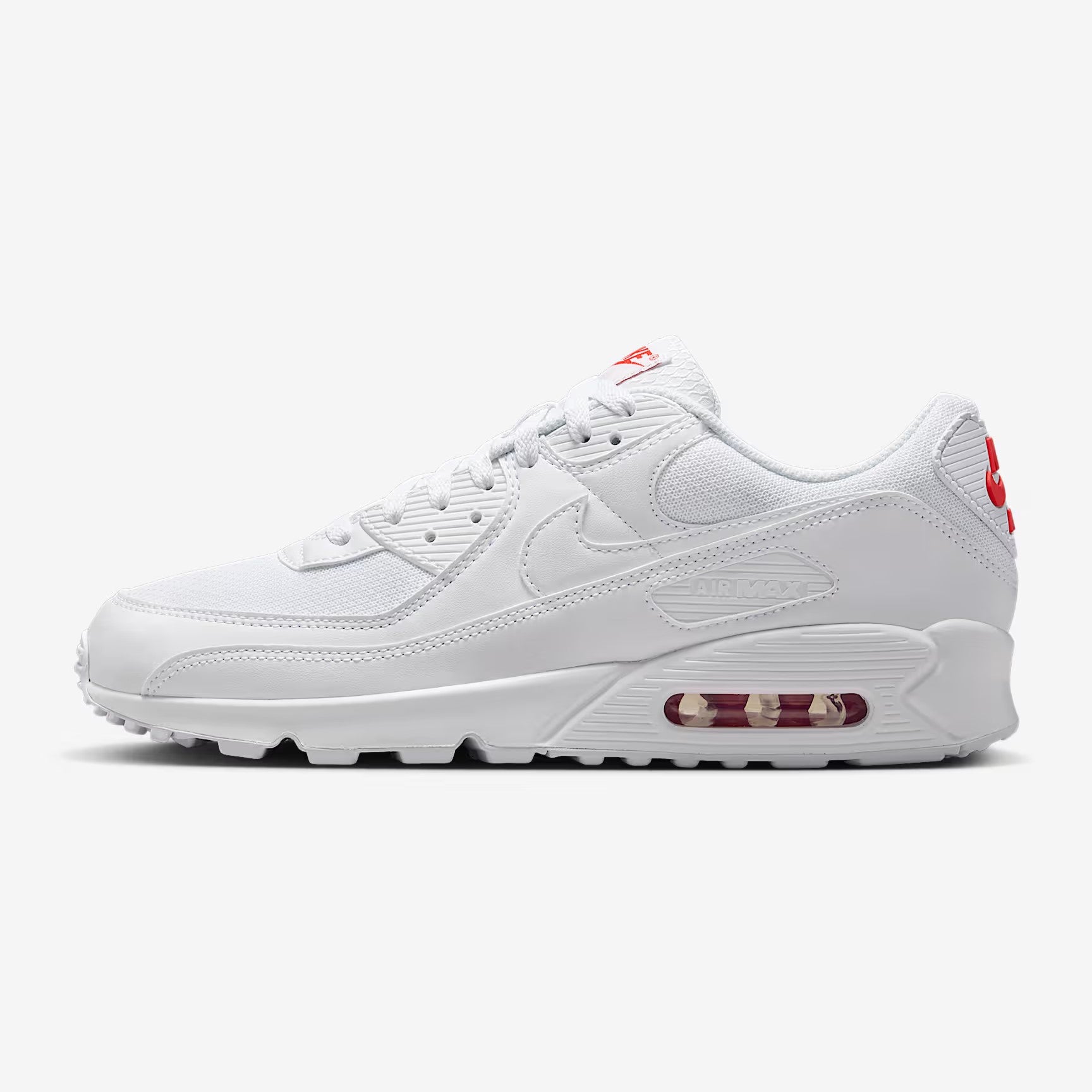 Nike Air Max 90 - Unisexe - Blanc Light Crimson