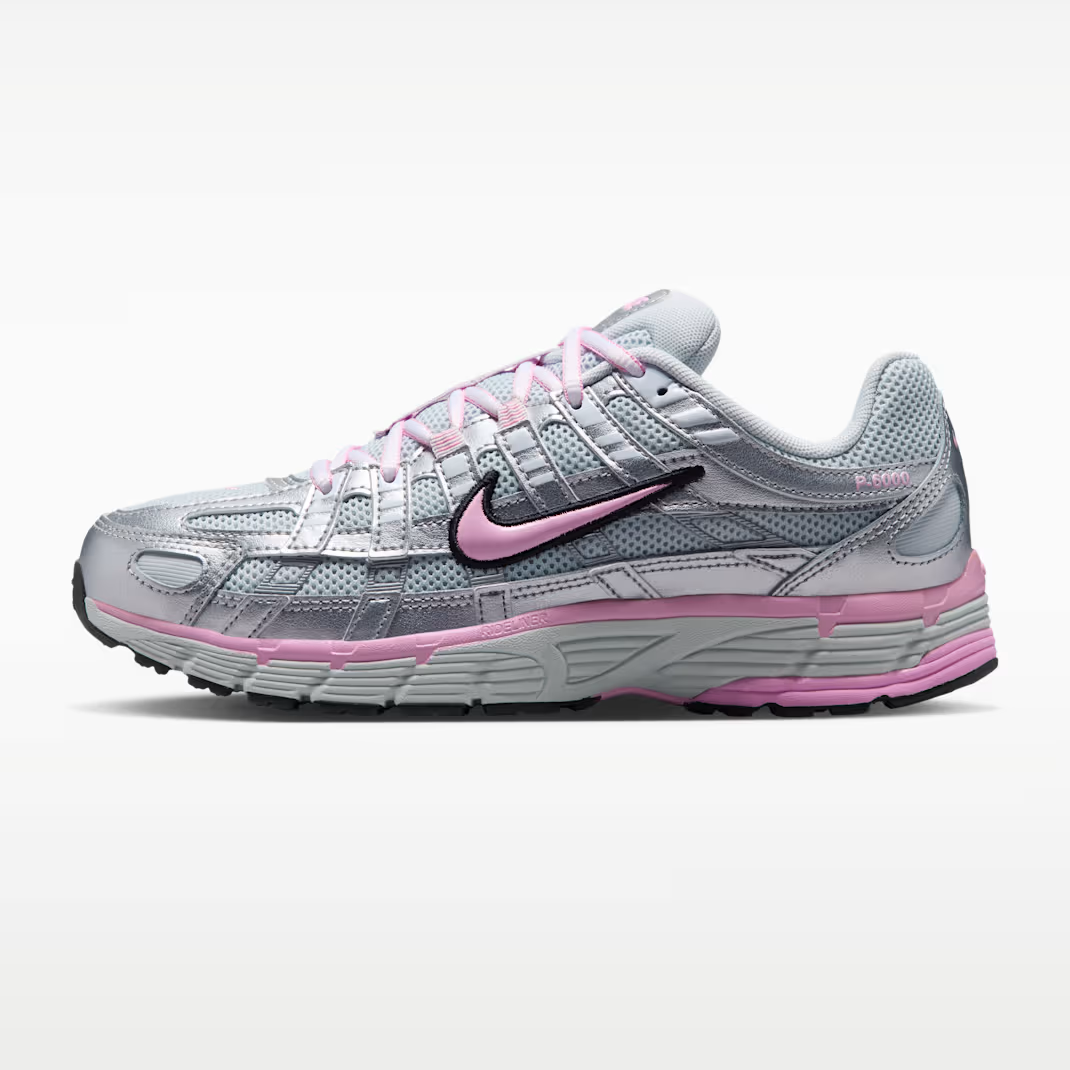 Nike P-6000 - Women's - Pink Rise Metallic Silver