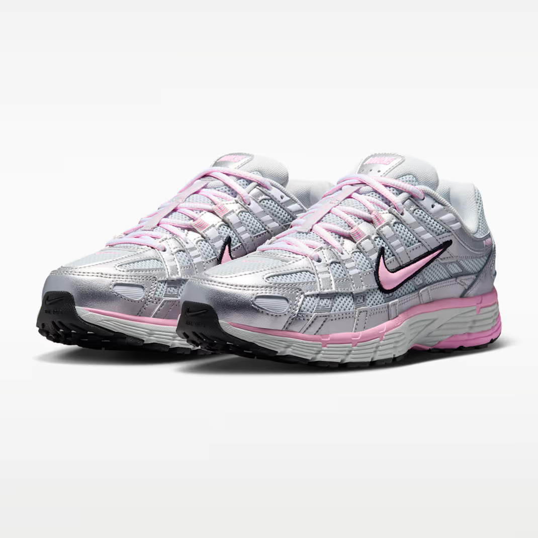 Nike P-6000 - Women's - Pink Rise Metallic Silver