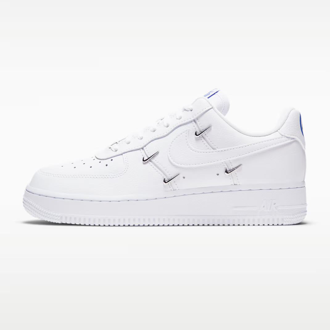 Nike Air Force 1 Low - Women's - White Hyper Royal Black