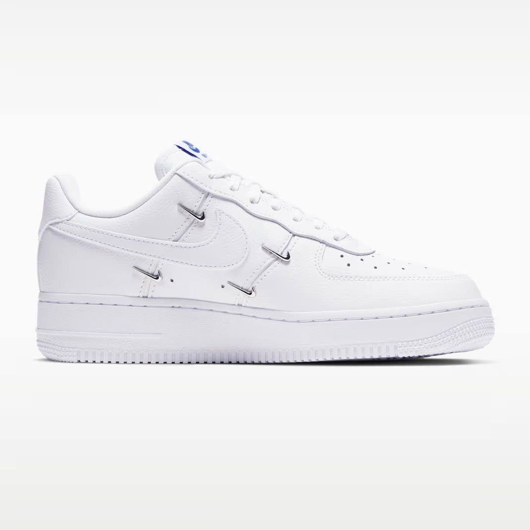 Nike Air Force 1 Low - Women's - White Hyper Royal Black