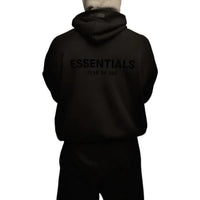 Fear of God Essentials Pullover Chest Logo Hoodie - Unisex - Stretch Limo/Black