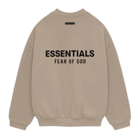 Fear of God Essentials FW24 Fleece Crewneck - Unisex - Desert Sand