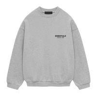 Fear of God Essentials FW24 Fleece Crewneck - Unisex - Light Heather Gray