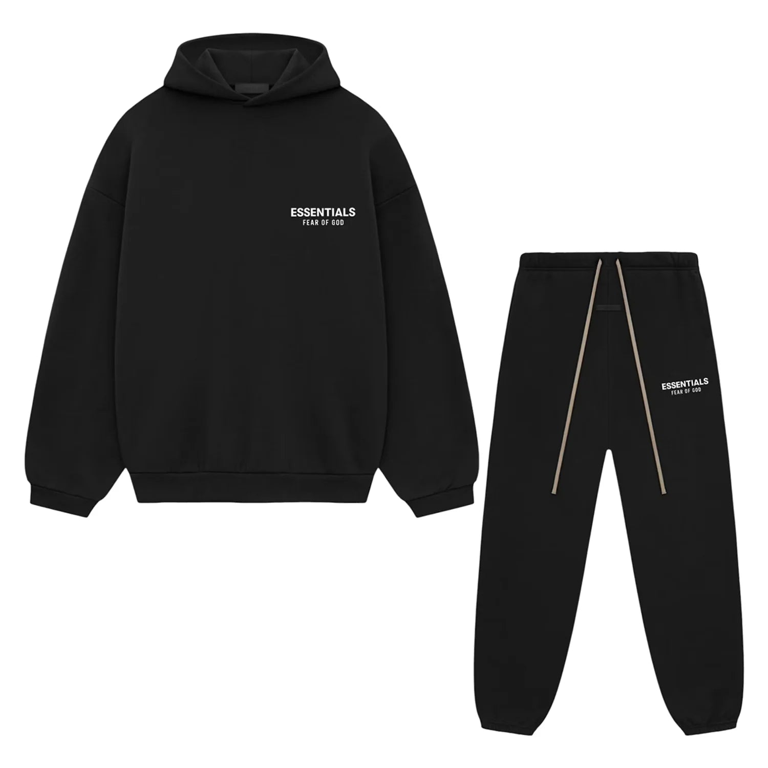 Fear of God Essentials FW24 Fleece - Unisex - Black - Full Set