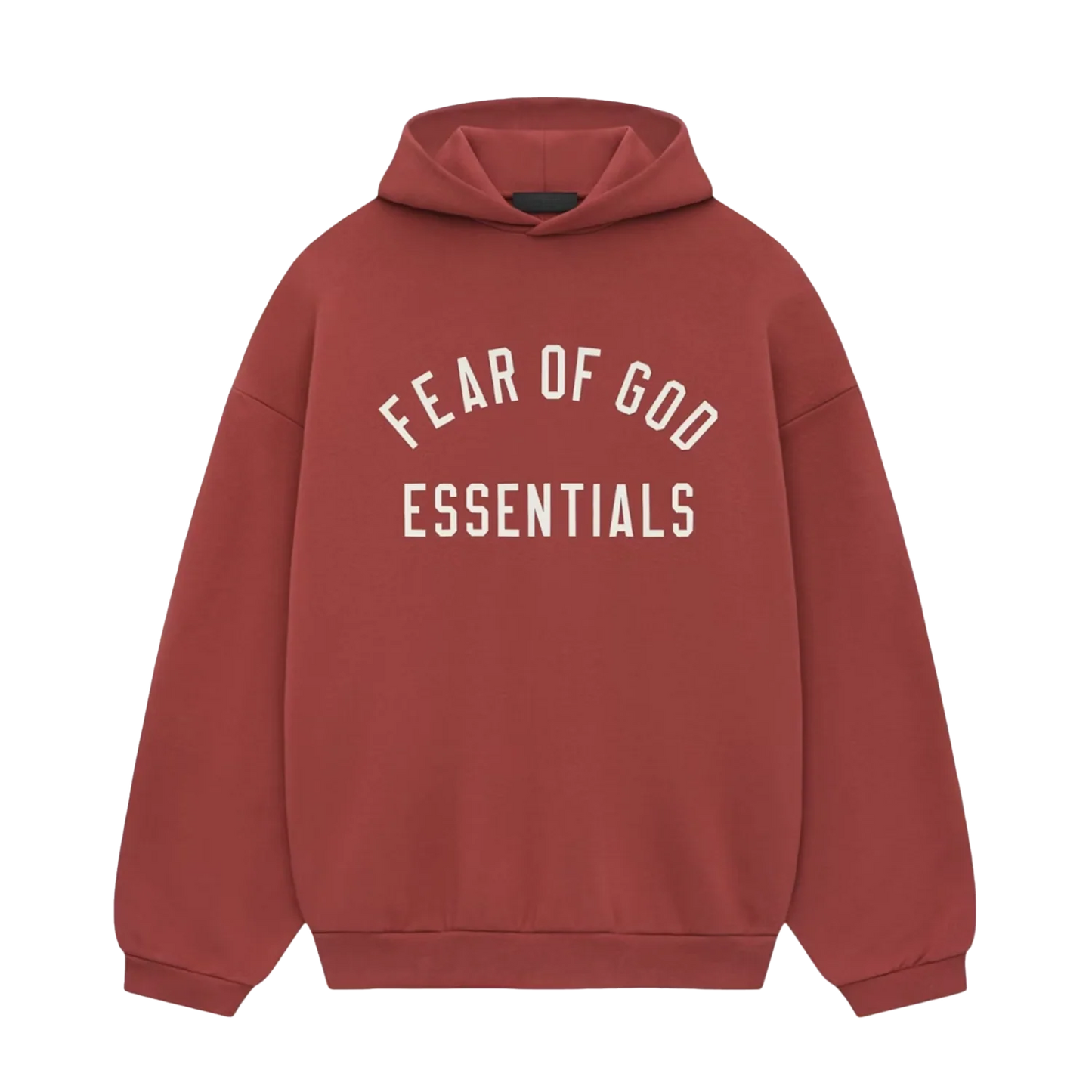 Fear of God Essentials FW24 Fleece Hoodie - Unisex - Crimson