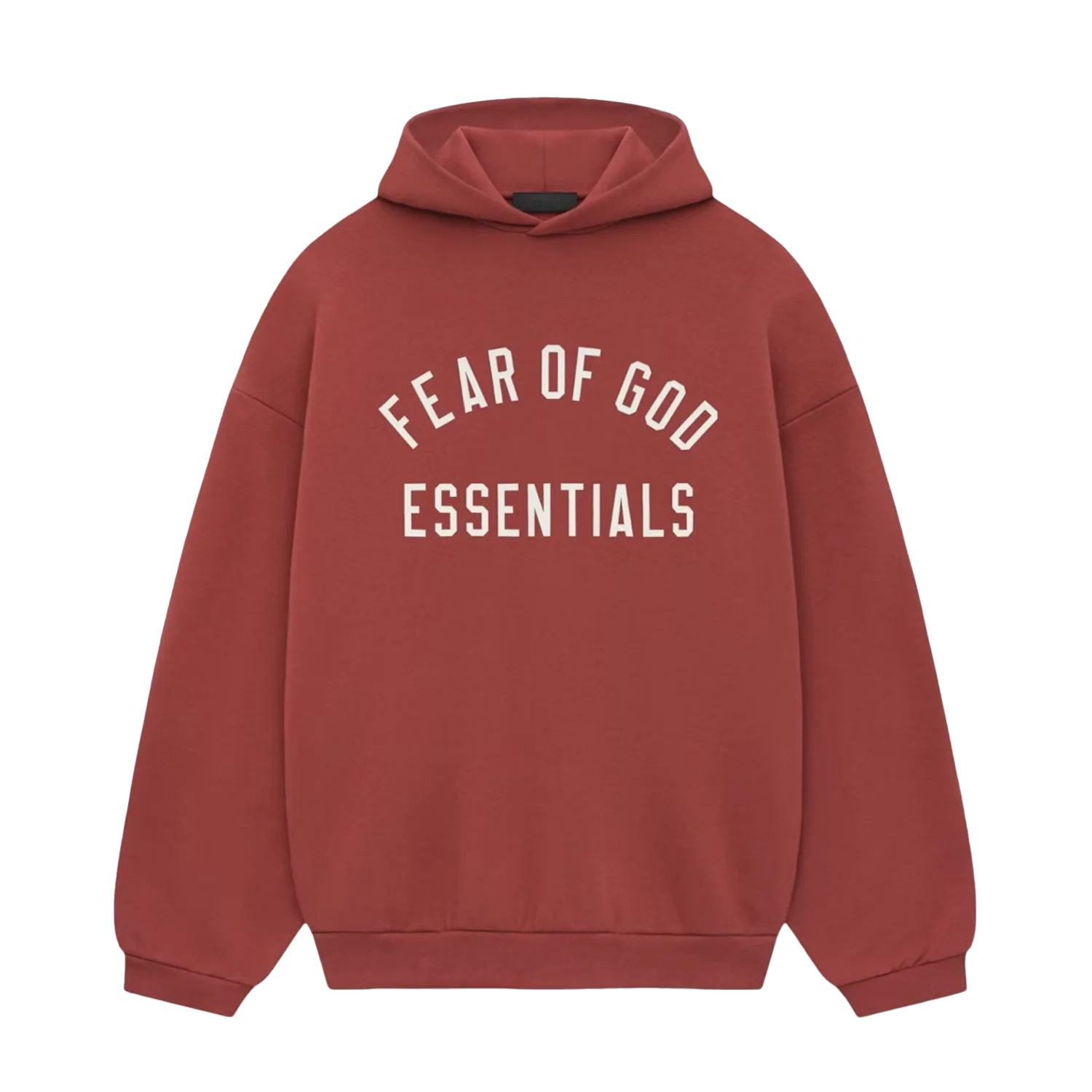 Fear of God Essentials FW24 Fleece Hoodie - Unisex - Crimson