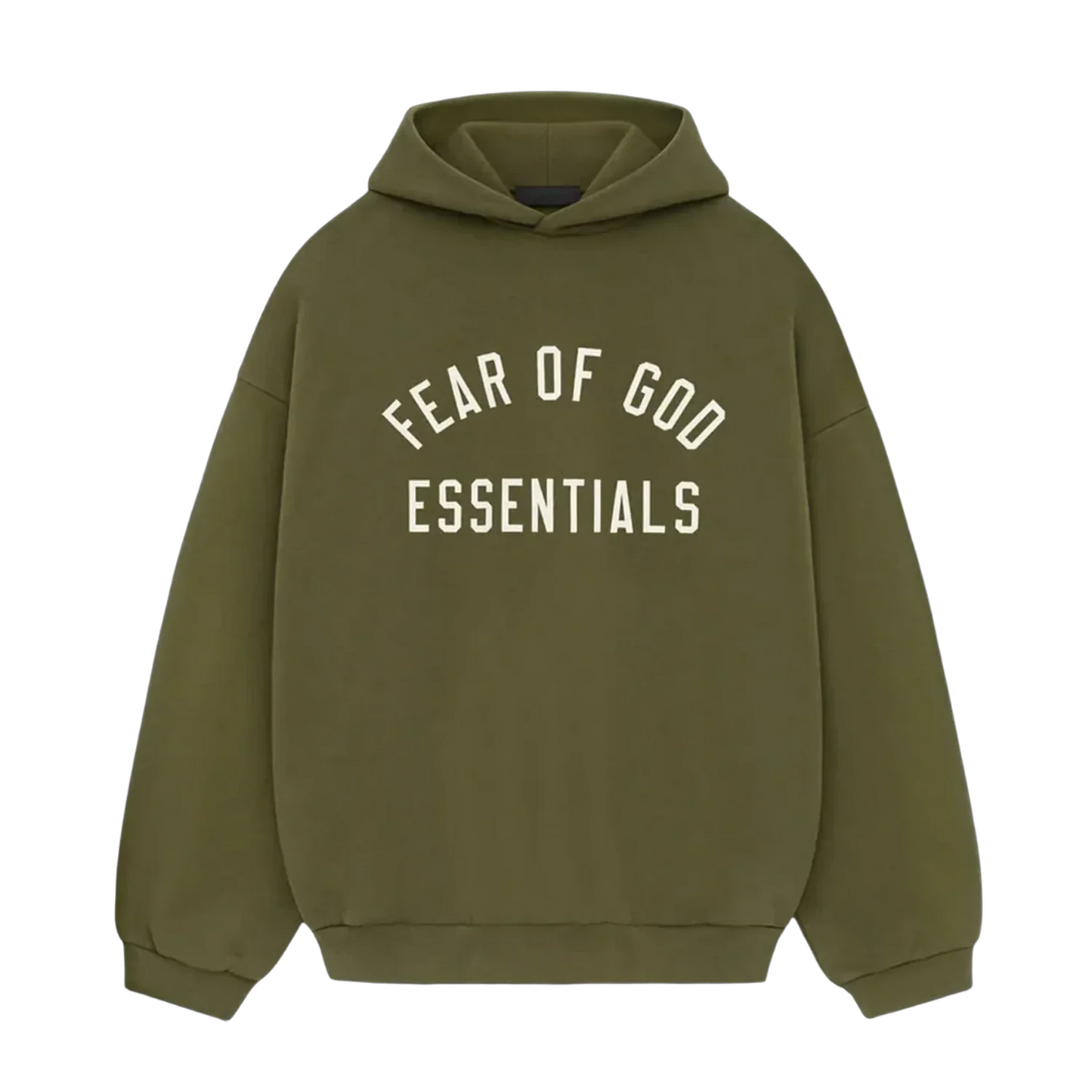 Fear of God Essentials FW24 Fleece Hoodie - Unisex - Military