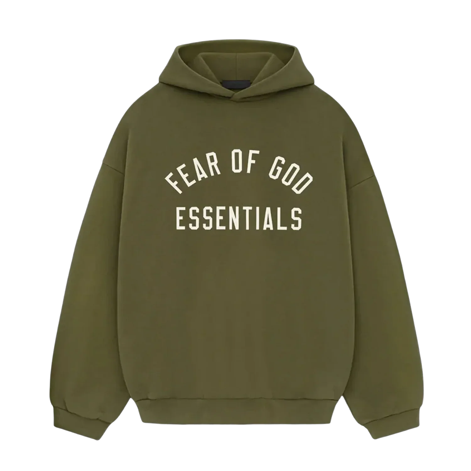 Fear of God Essentials FW24 Fleece Hoodie - Unisex - Military