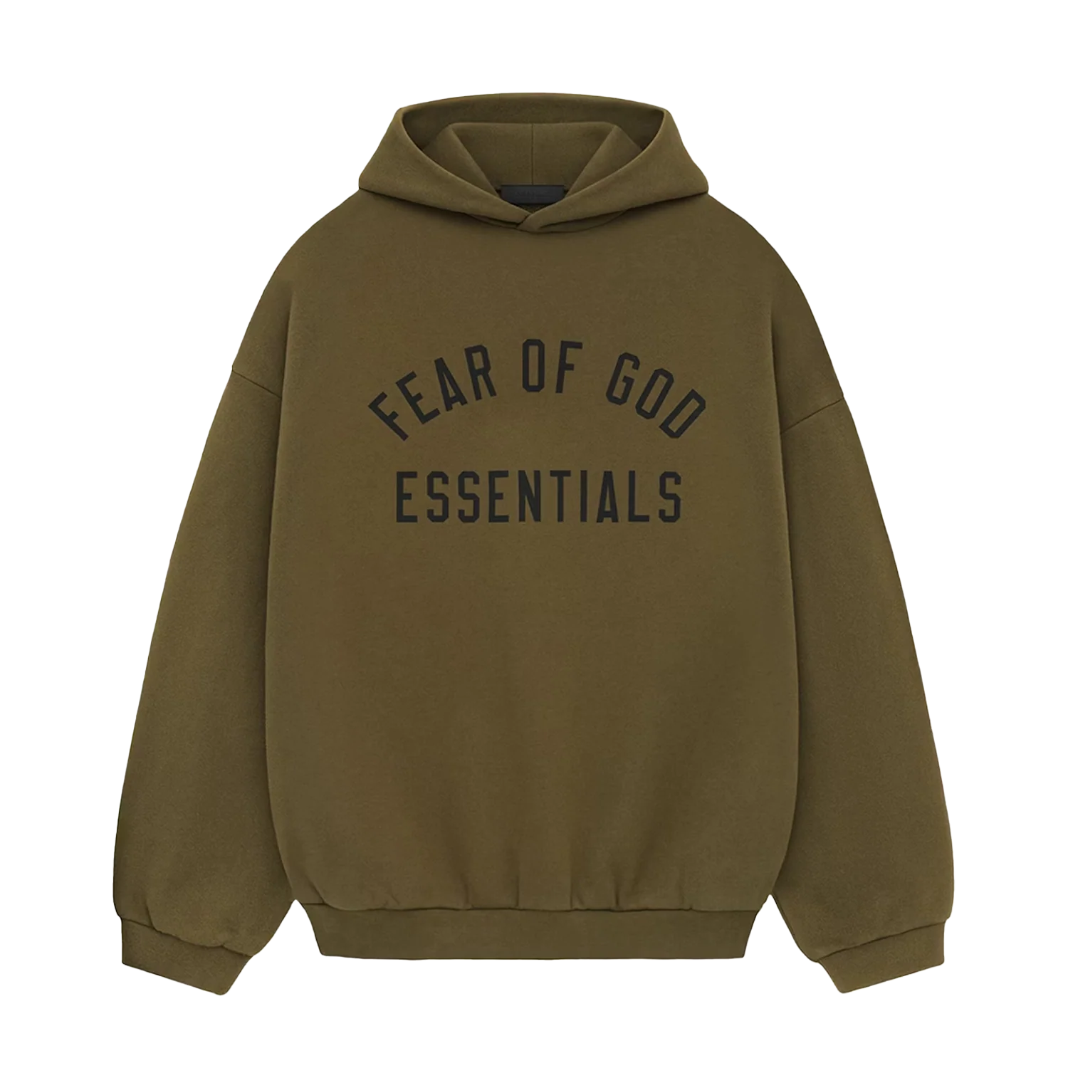 Fear of God Essentials FW24 Fleece Hoodie - Unisex - Olive
