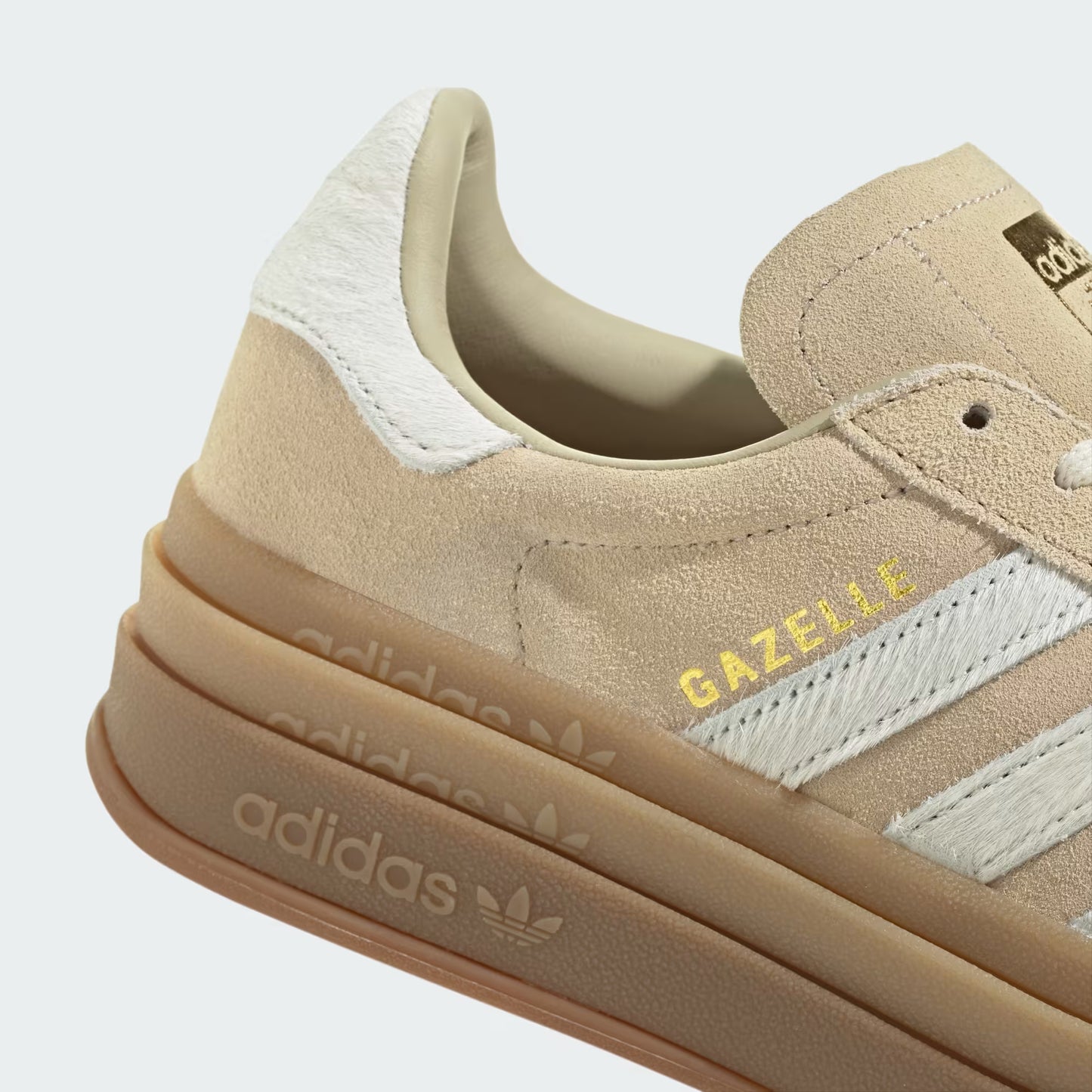 adidas Gazelle Bold - Women's - Stone Khaki Cream White