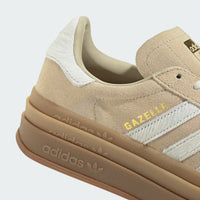 adidas Gazelle Bold - Women's - Stone Khaki Cream White