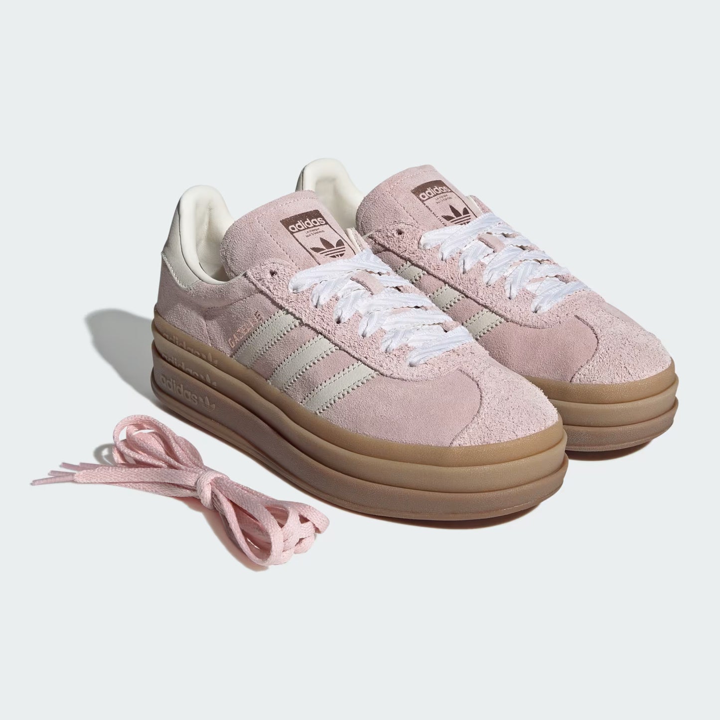 adidas Gazelle Bold - Women's - Sandy Pink Off White Copper Metallic