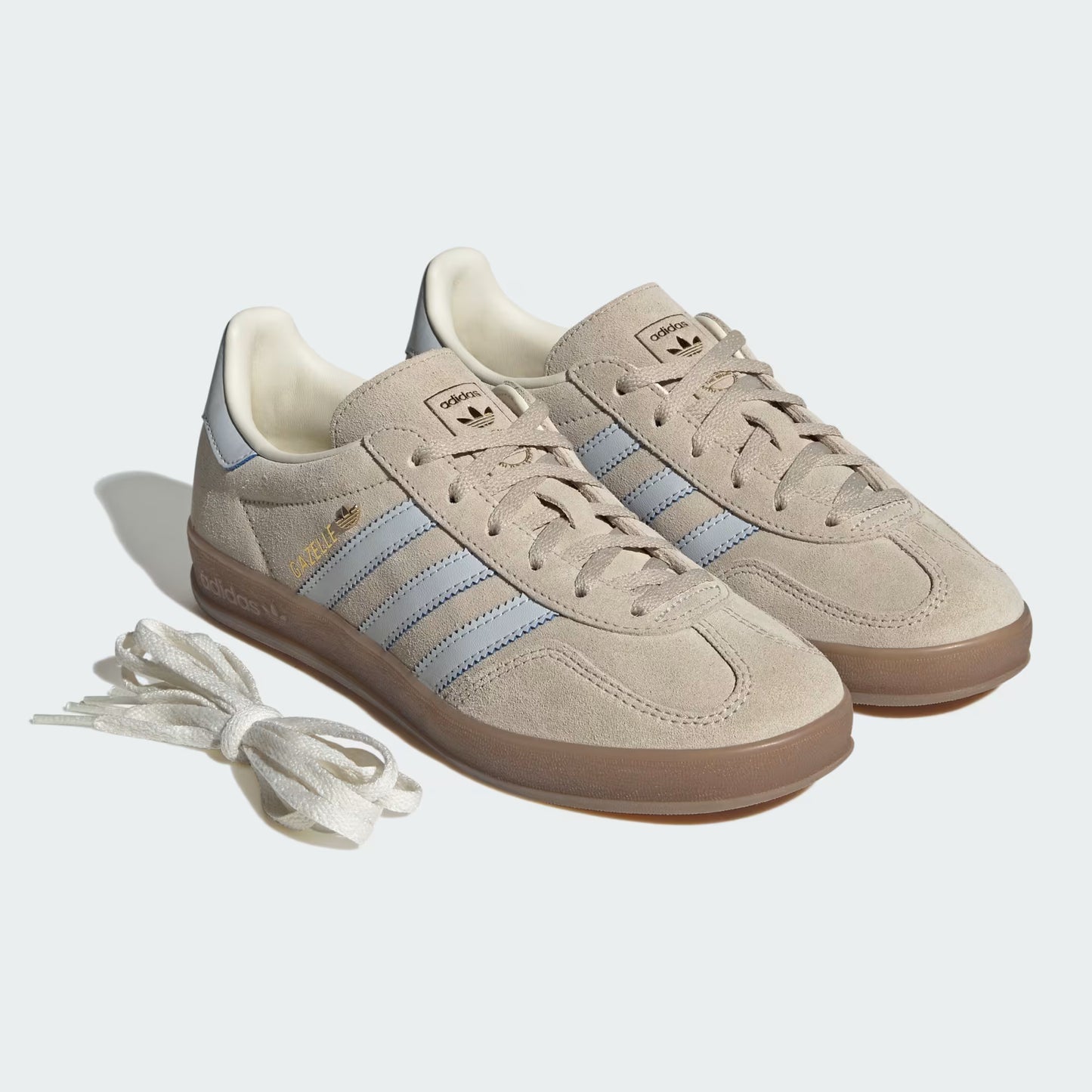 adidas Gazelle Indoor - Women's - Wonder Beige Halo Blue