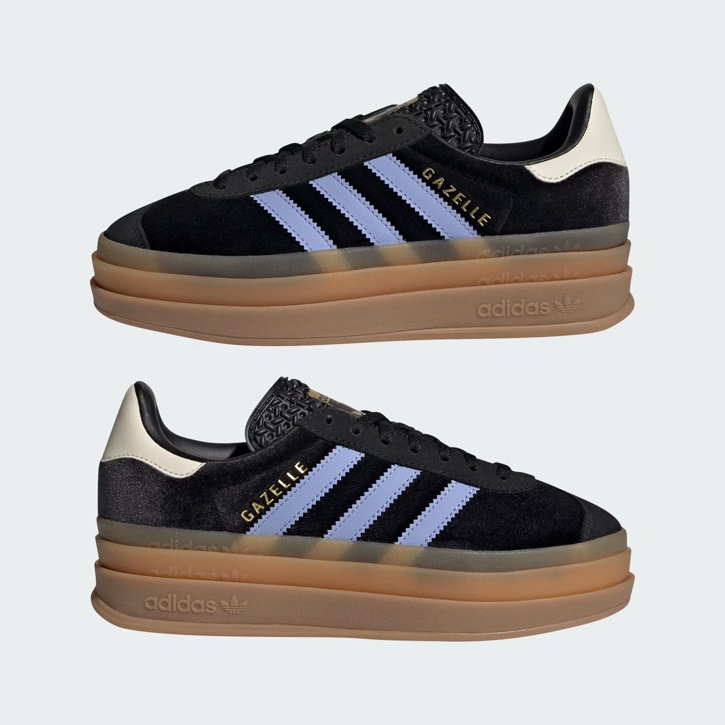 adidas Gazelle Bold - GS - Core Black Blue Spark