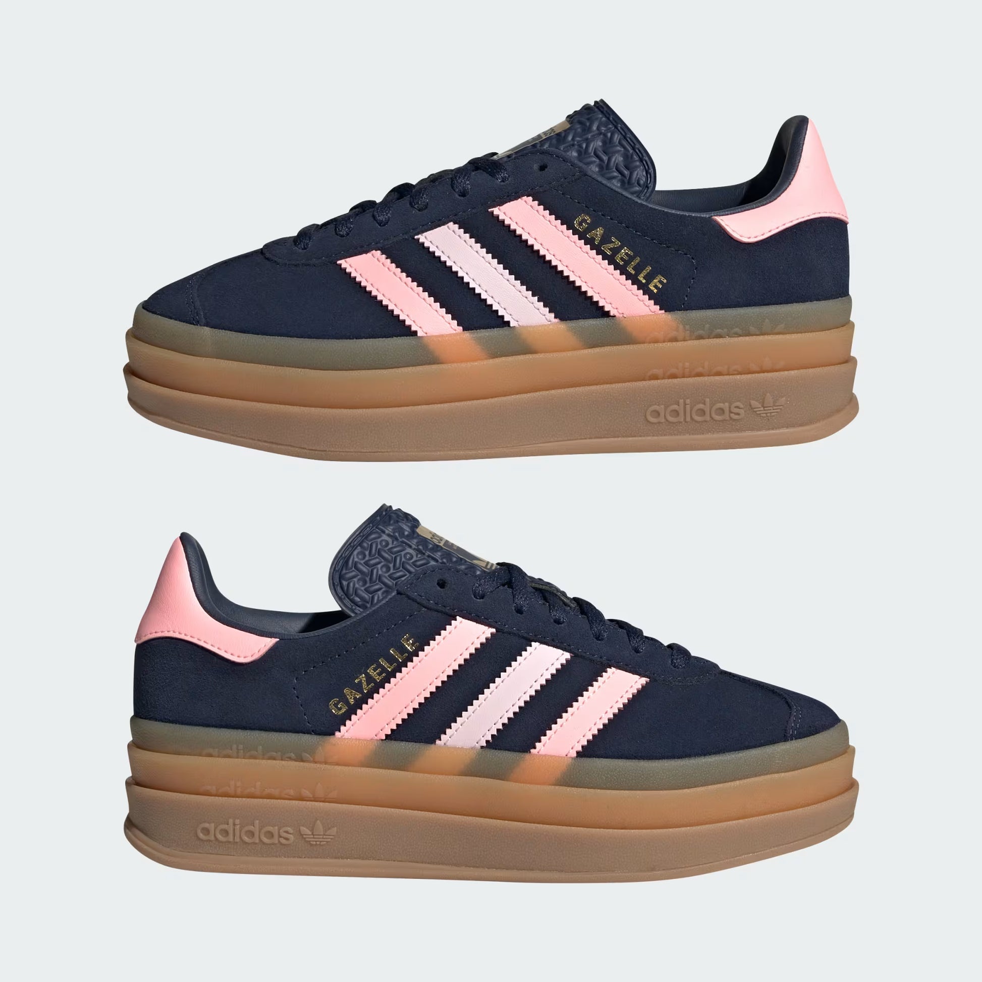 adidas Gazelle Bold - GS - Night Indigo Glow Pink Sneaxx adidas Gazelle Bold - GS - Night Indigo Glow Pink Sneaxx