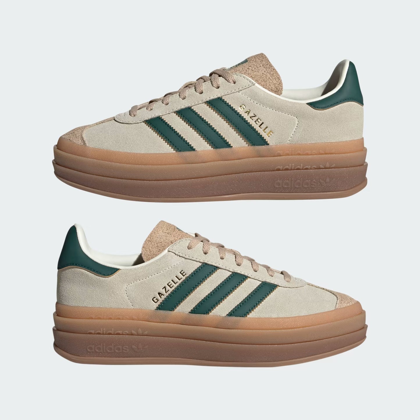 adidas Gazelle Bold - Women's - Magic Beige Collegiate Green