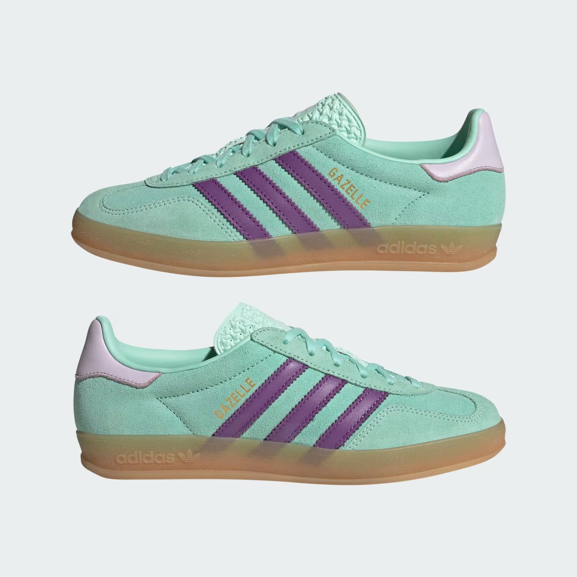 adidas gazelle silver green womens Adidas Women's Gazelle Indoor 'Semi Lucid Fuchsia/Semi Green Spark' -Originally $120.00 -