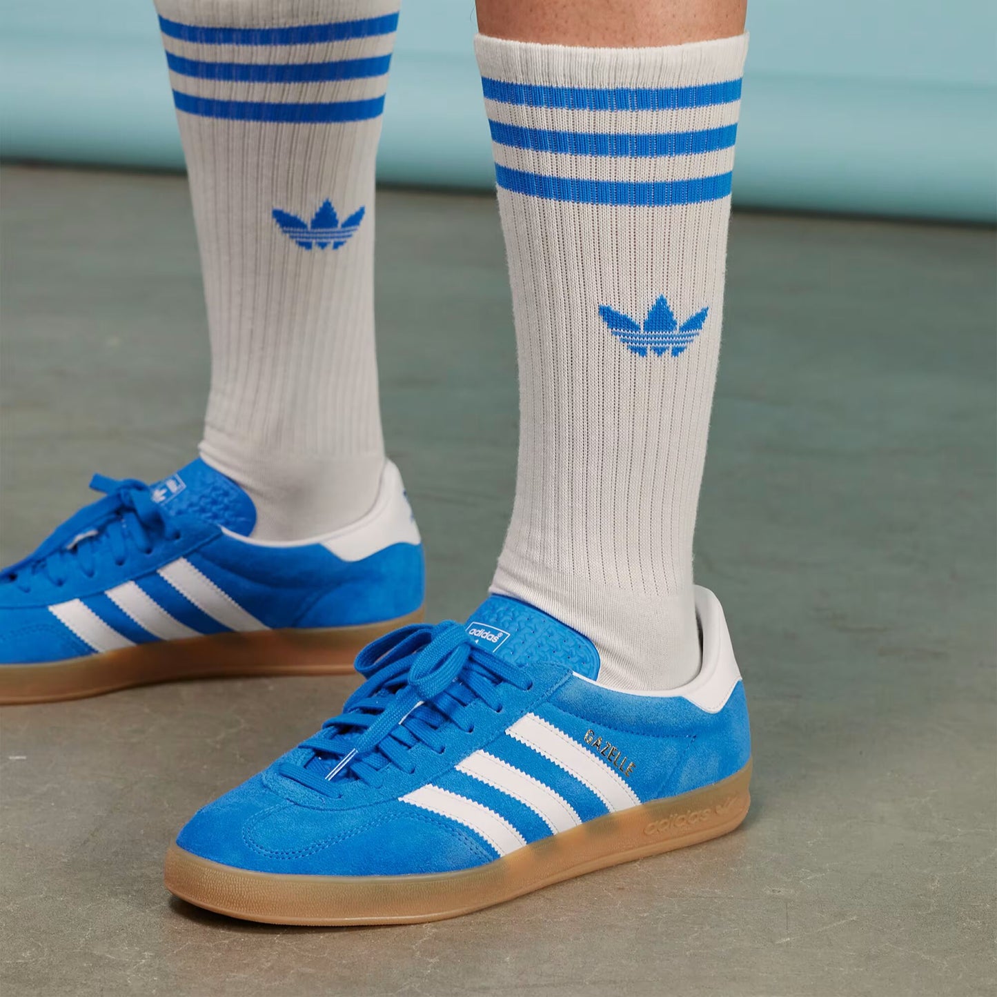 adidas Gazelle Indoor - Unisex - Blue Bird Cloud White