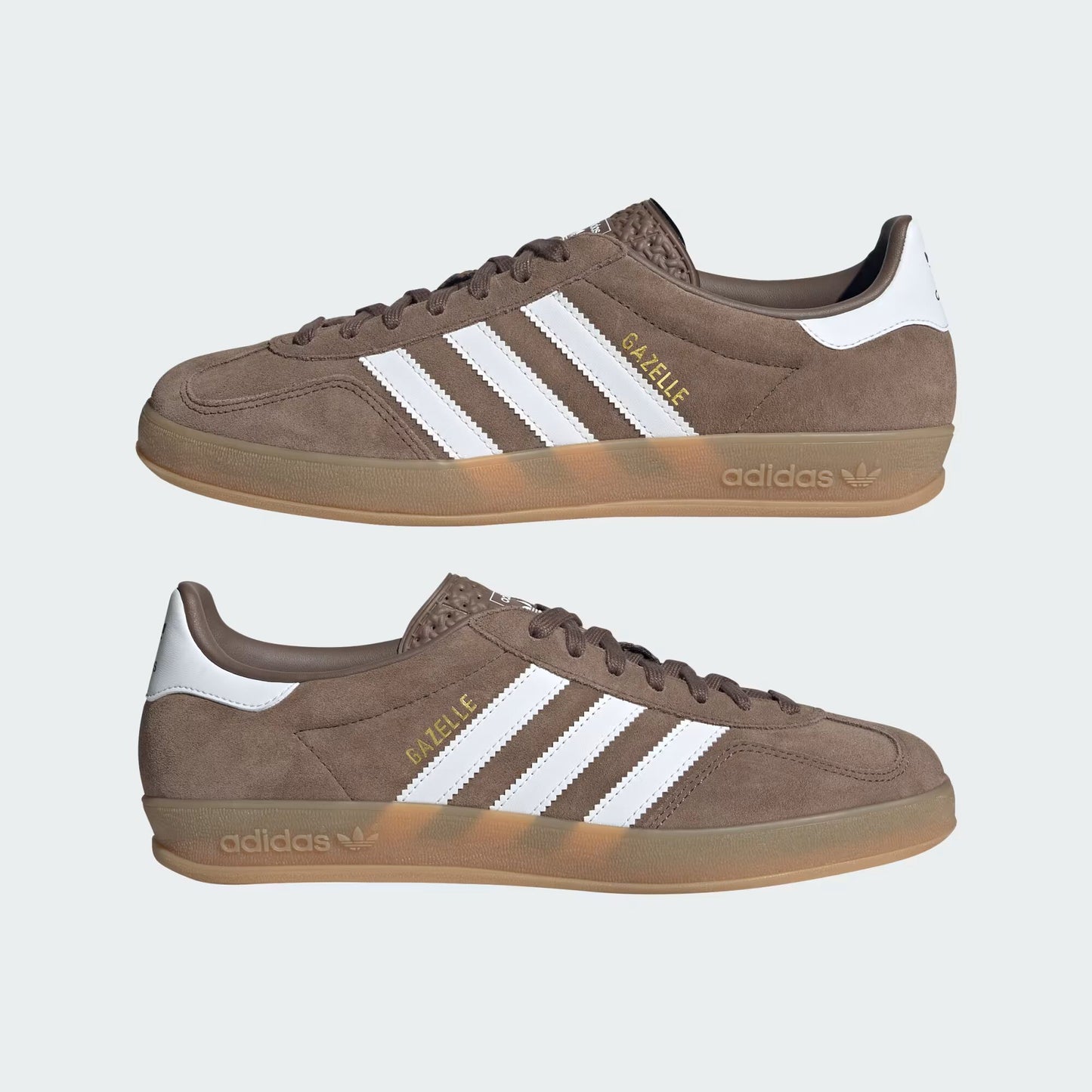 adidas Gazelle Indoor - Unisex - Earth Strata White Gold Metallic