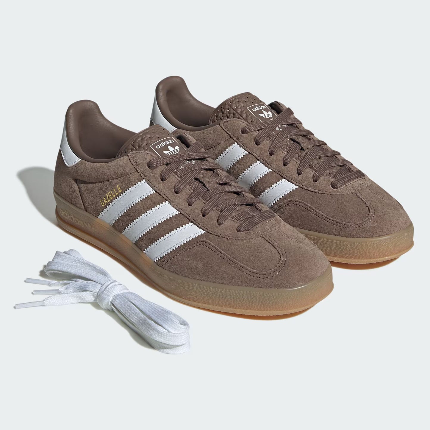 adidas Gazelle Indoor - Unisex - Earth Strata White Gold Metallic