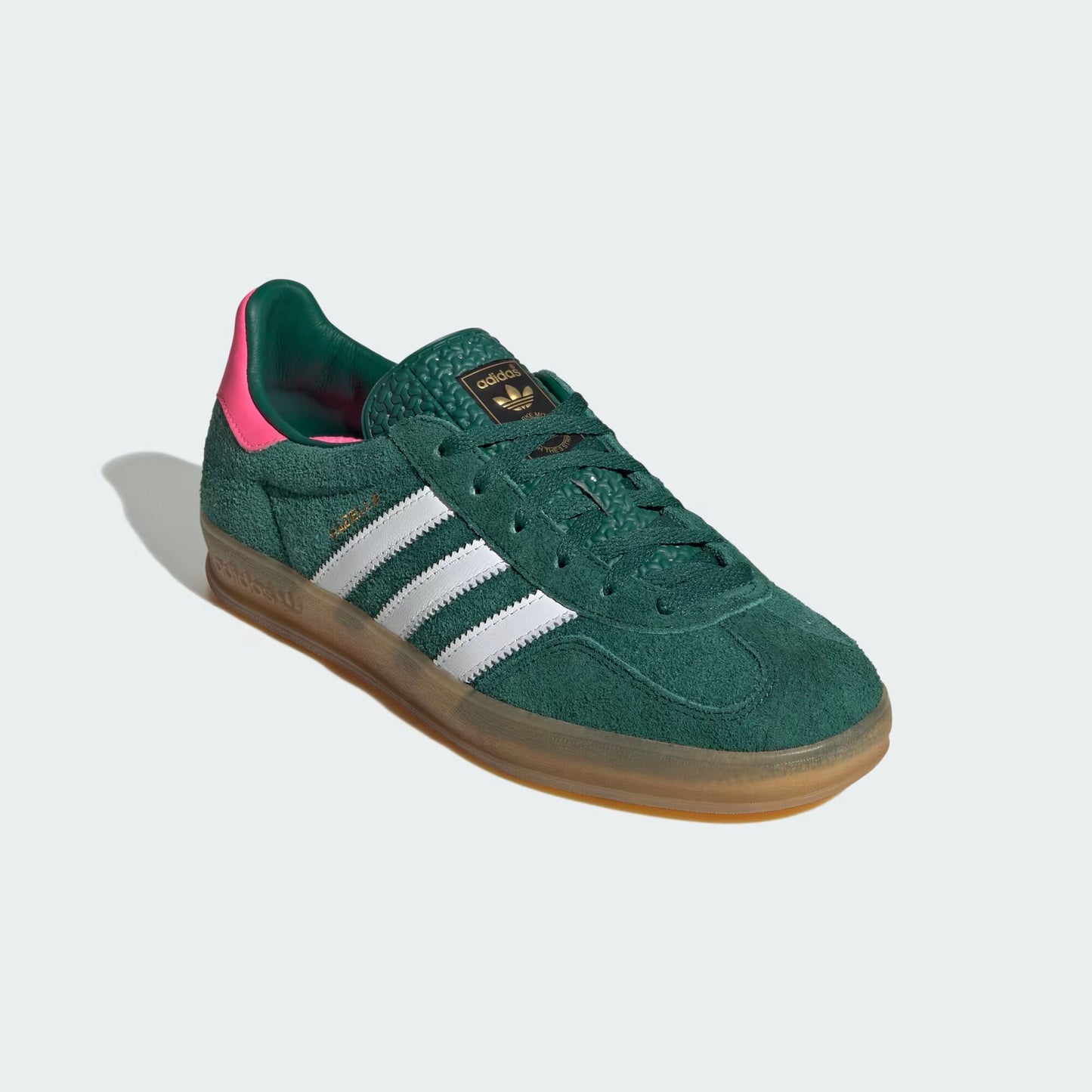 adidas Gazelle Indoor - Women's - Collegiate Green Lucid Pink