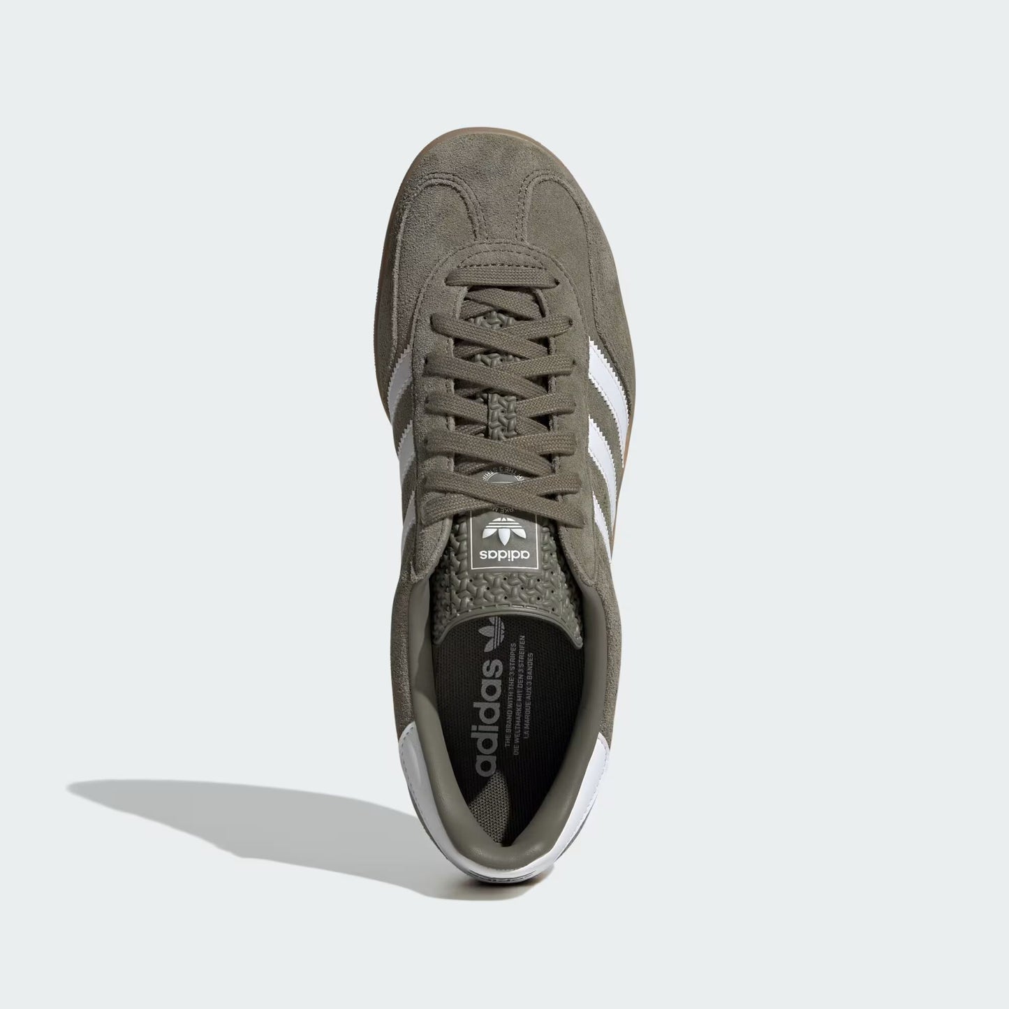 adidas Gazelle Indoor - Unisex - Olive Strata Cloud White Gum