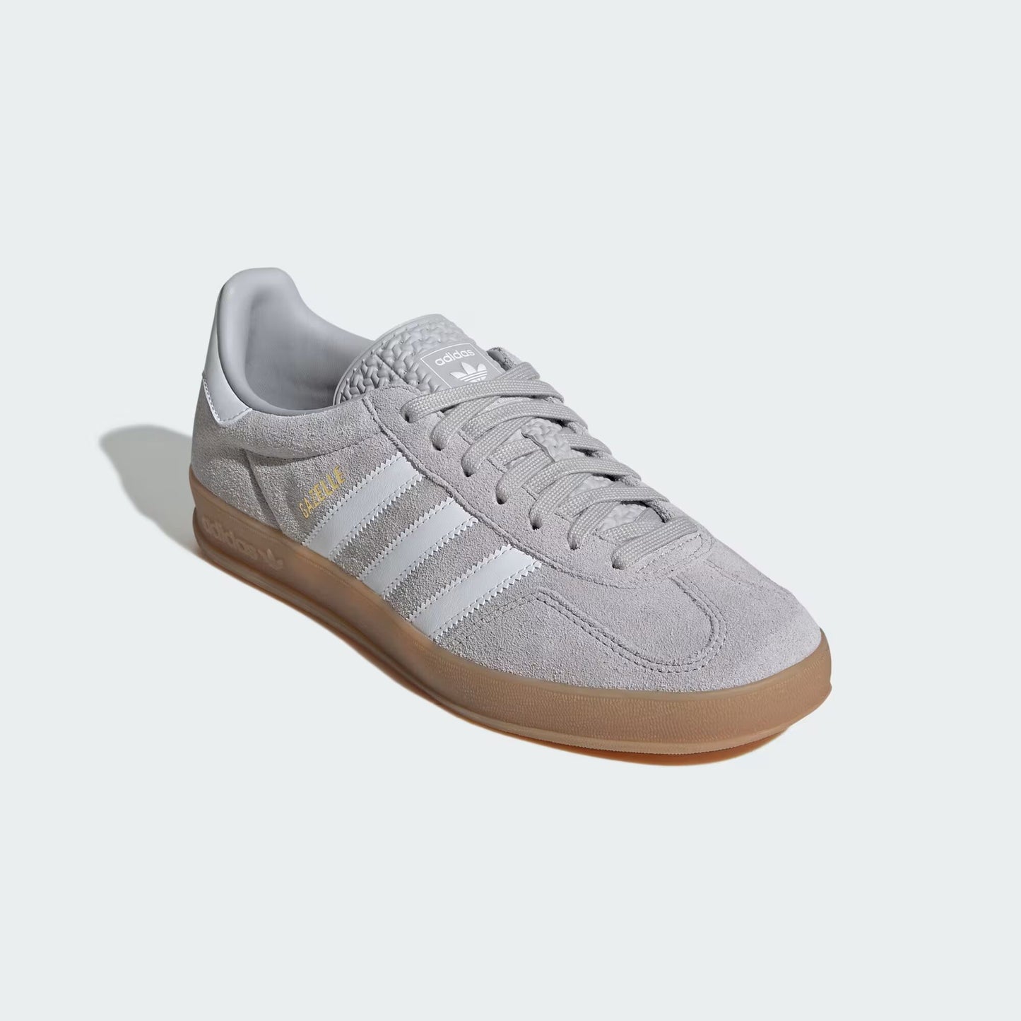 adidas Gazelle Indoor - Unisex - Grey Cloud White Gold Metallic