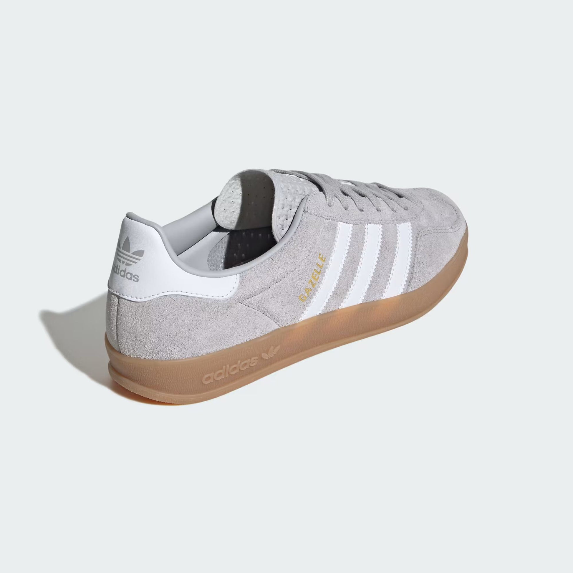 adidas Gazelle Indoor - Unisex - Grey Cloud White Gold Metallic Sneaxx adidas Gazelle Indoor - Unisex - Grey Cloud White Gold Metallic Sneaxx