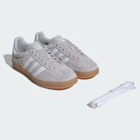 adidas Gazelle Indoor - Unisex - Grey Cloud White Gold Metallic