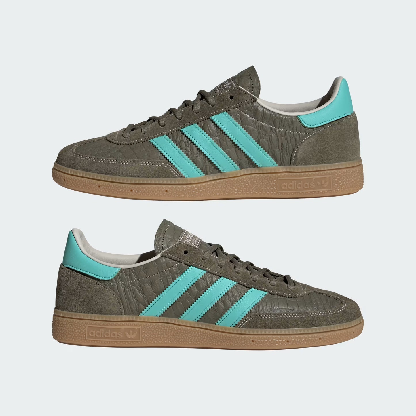 adidas Handball Spezial - Unisex - Olive Strata Acid Mint Gum