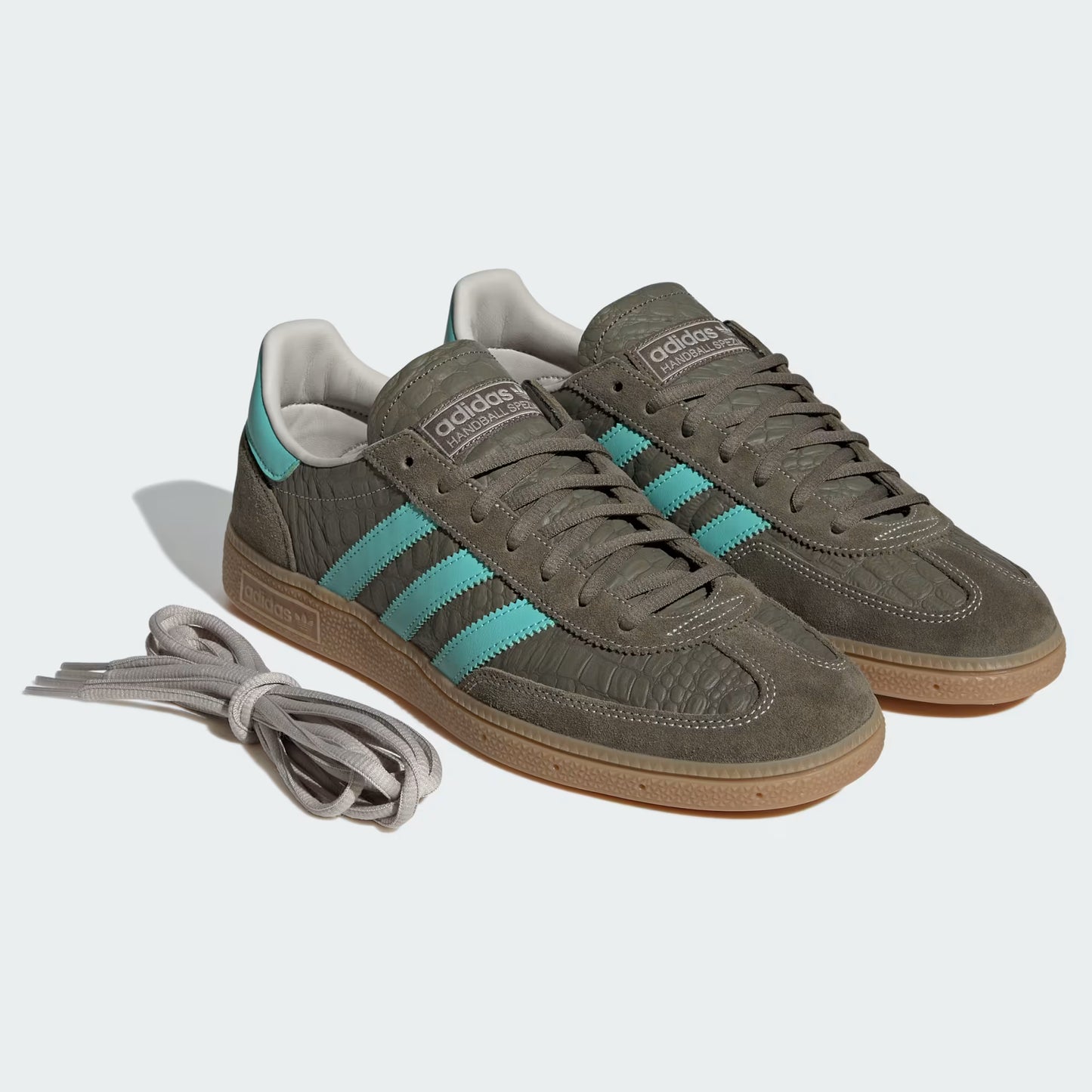 adidas Handball Spezial - Unisex - Olive Strata Acid Mint Gum