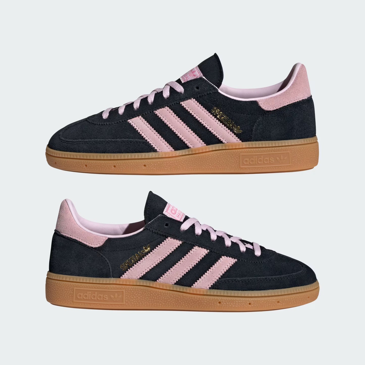 adidas Handball Spezial - Women's - Core Black Clear Pink Gum