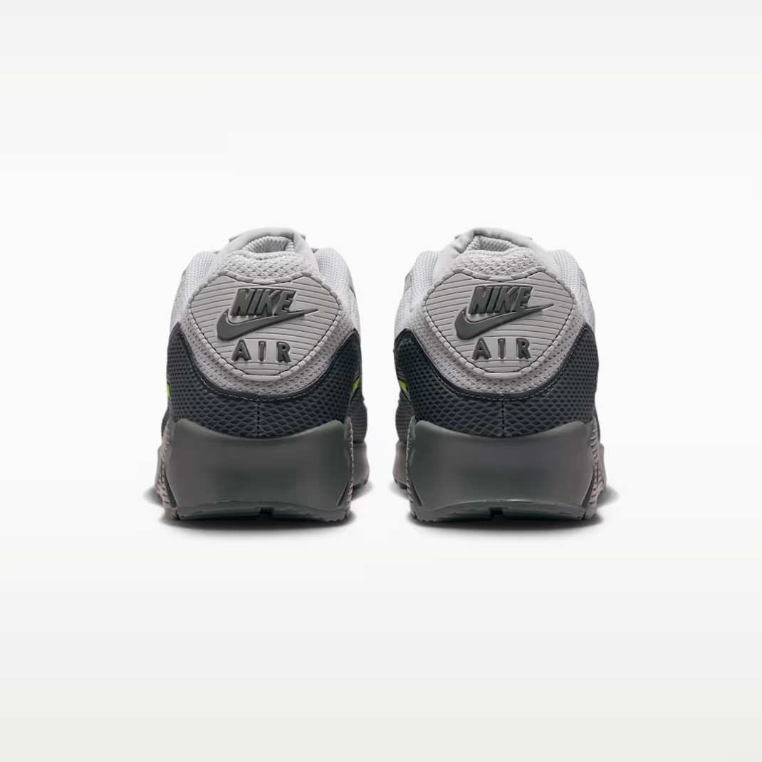 Nike Air Max 90 - Unisex - Mesh Mudguard Volt Iron Grey
