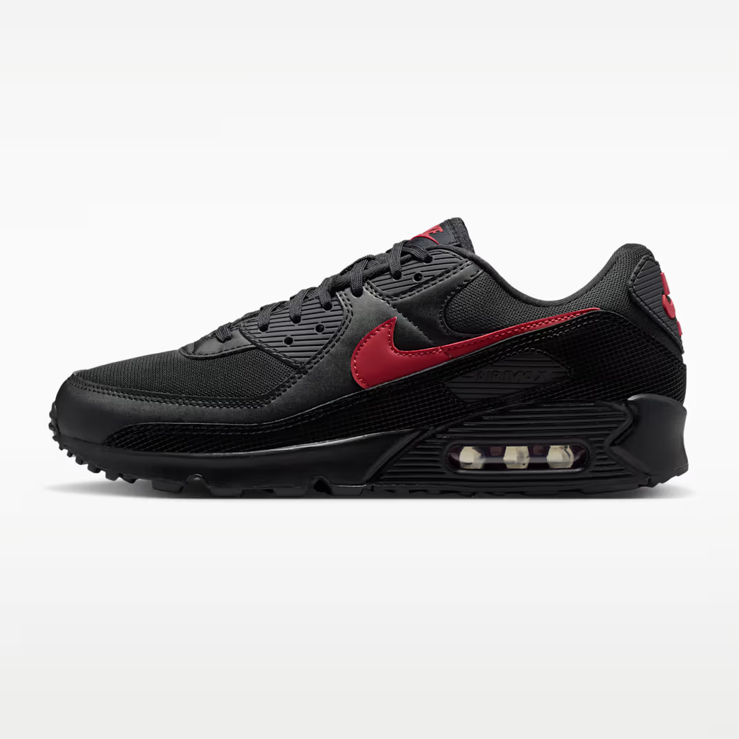 Nike Air Max 90 - Unisex - Black Tough Red