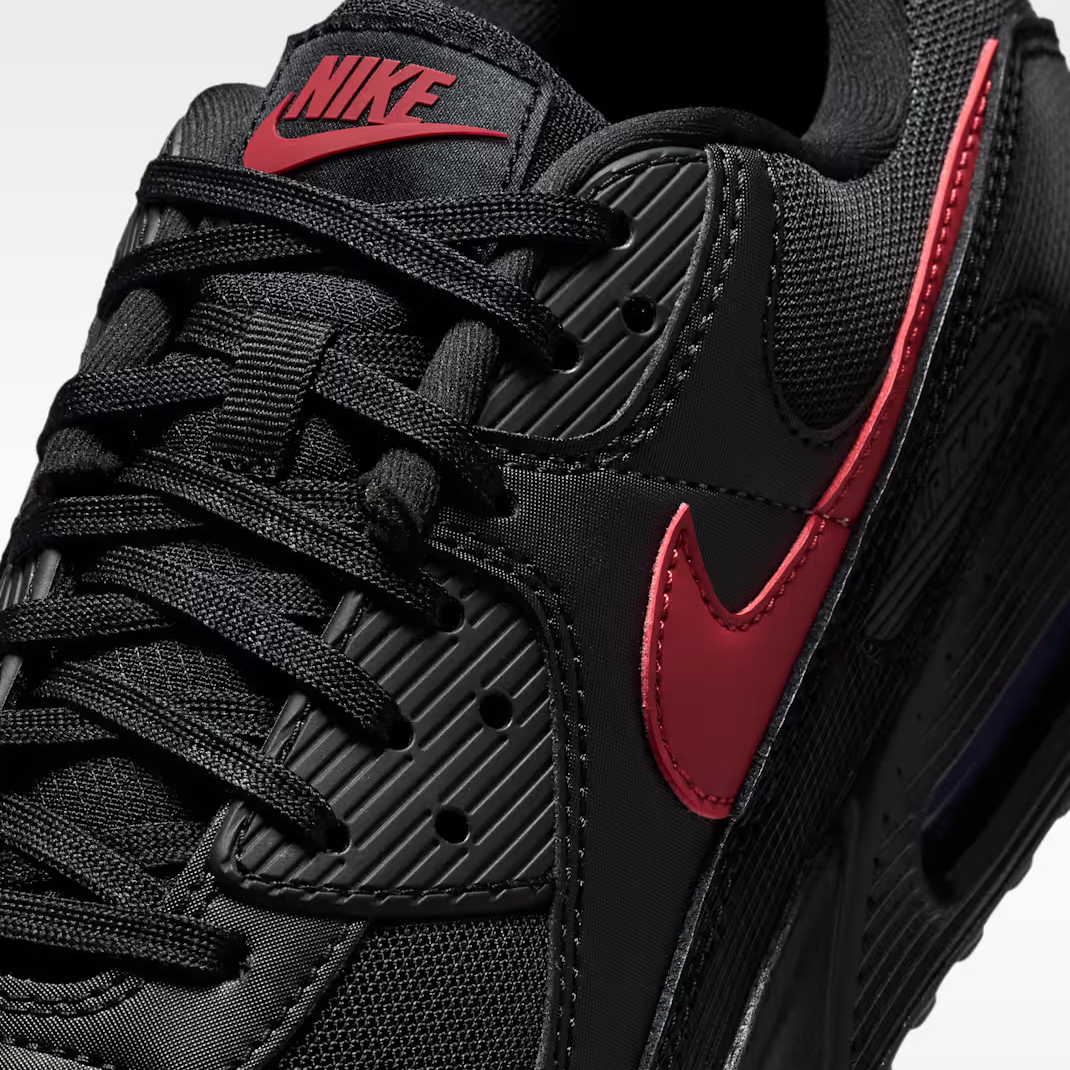 Nike Air Max 90 - Unisex - Black Tough Red
