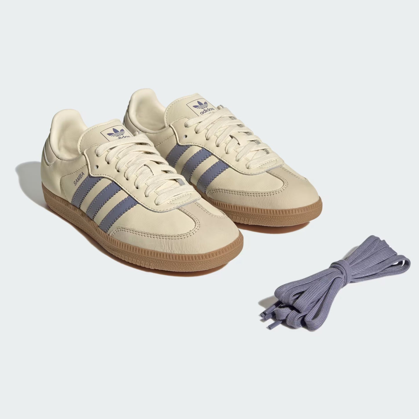 adidas Samba OG - Unisex - Crew White Silver Violet