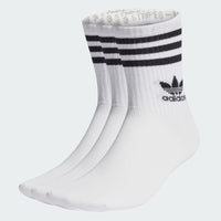 adidas Originals - Crew 3-Pack Socks - Unisex - White/Black