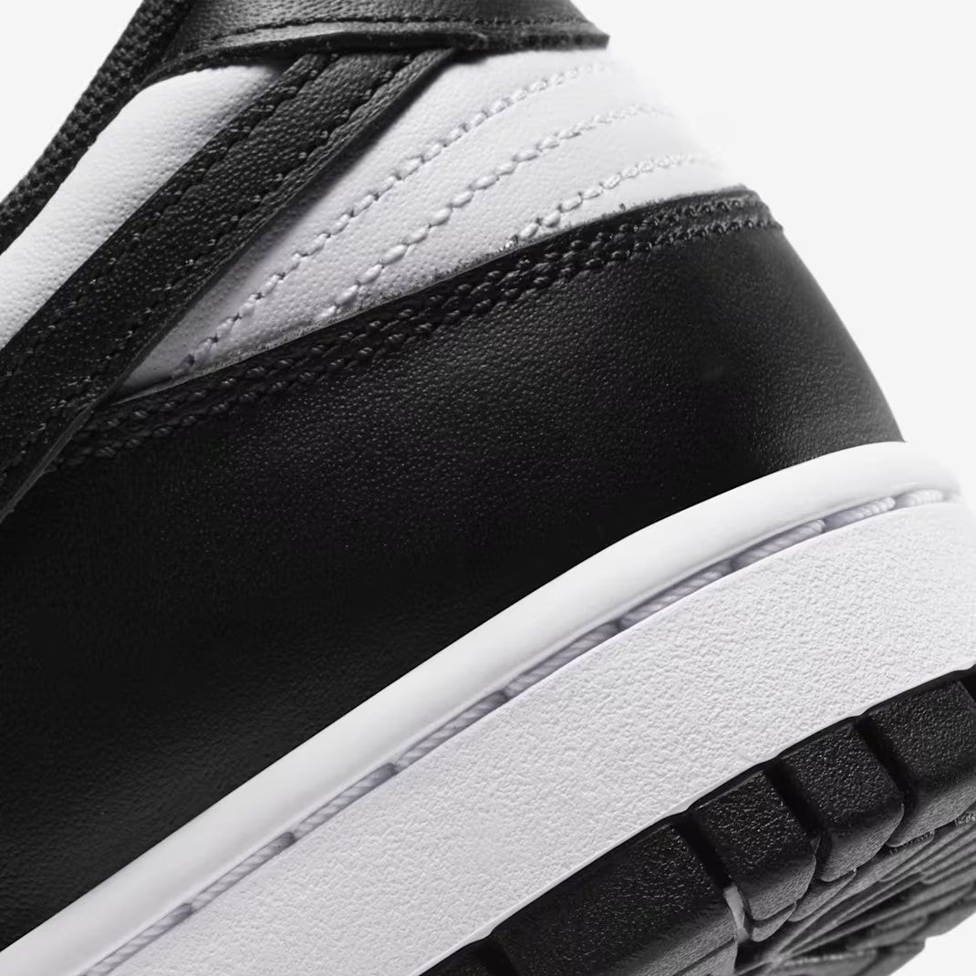 nike dunk low retro white mens black