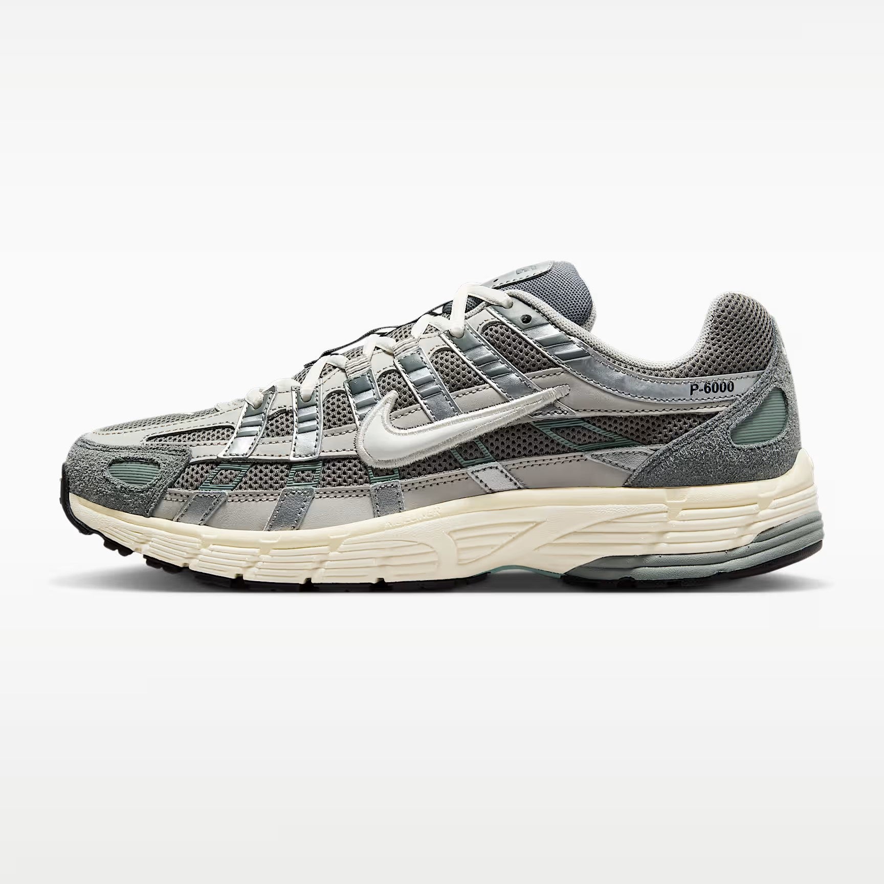 Nike P-6000 - Unisex - Flat Pewter White