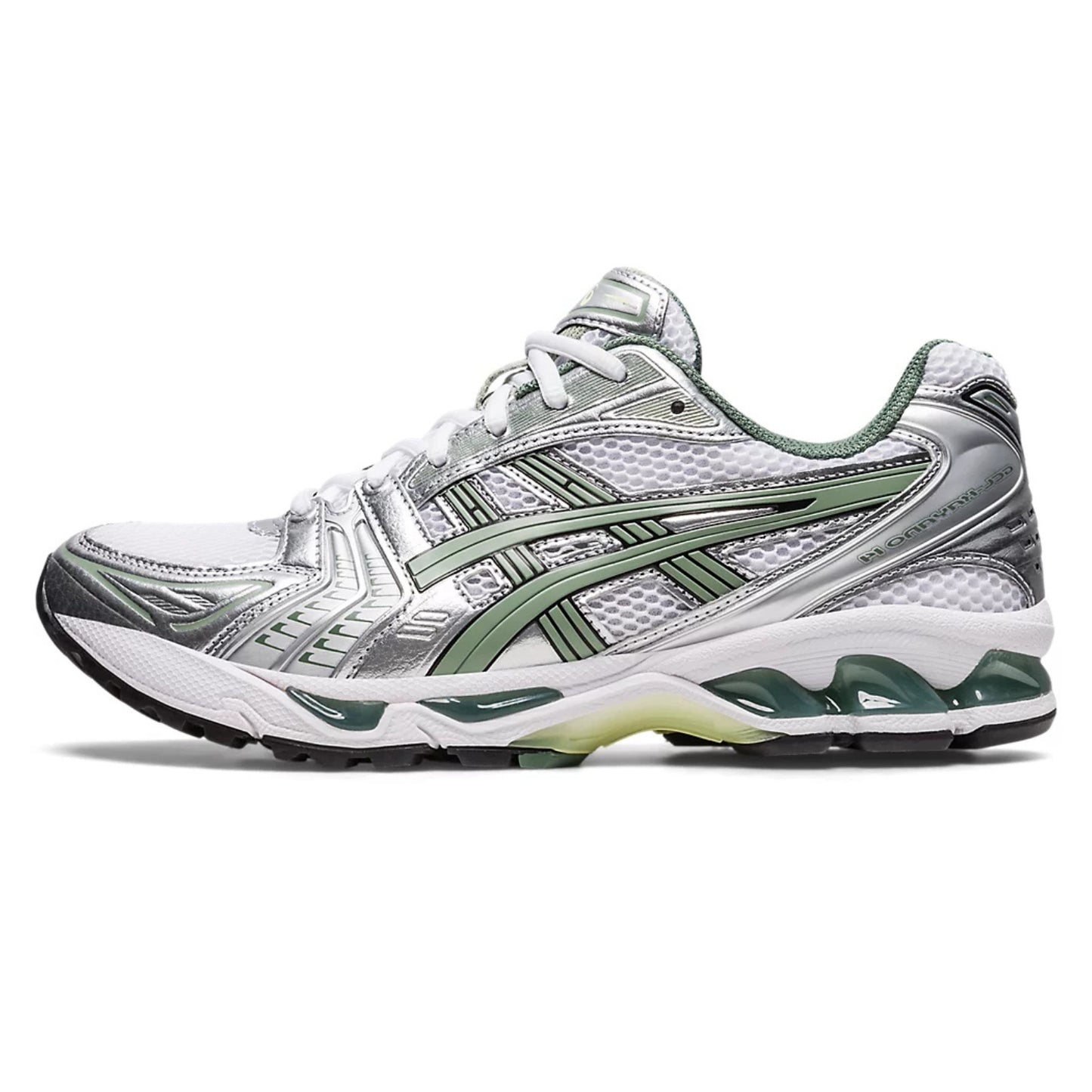 Asics Gel-Kayano 14 - Unisex - Wit Pure Silver Slate Grey