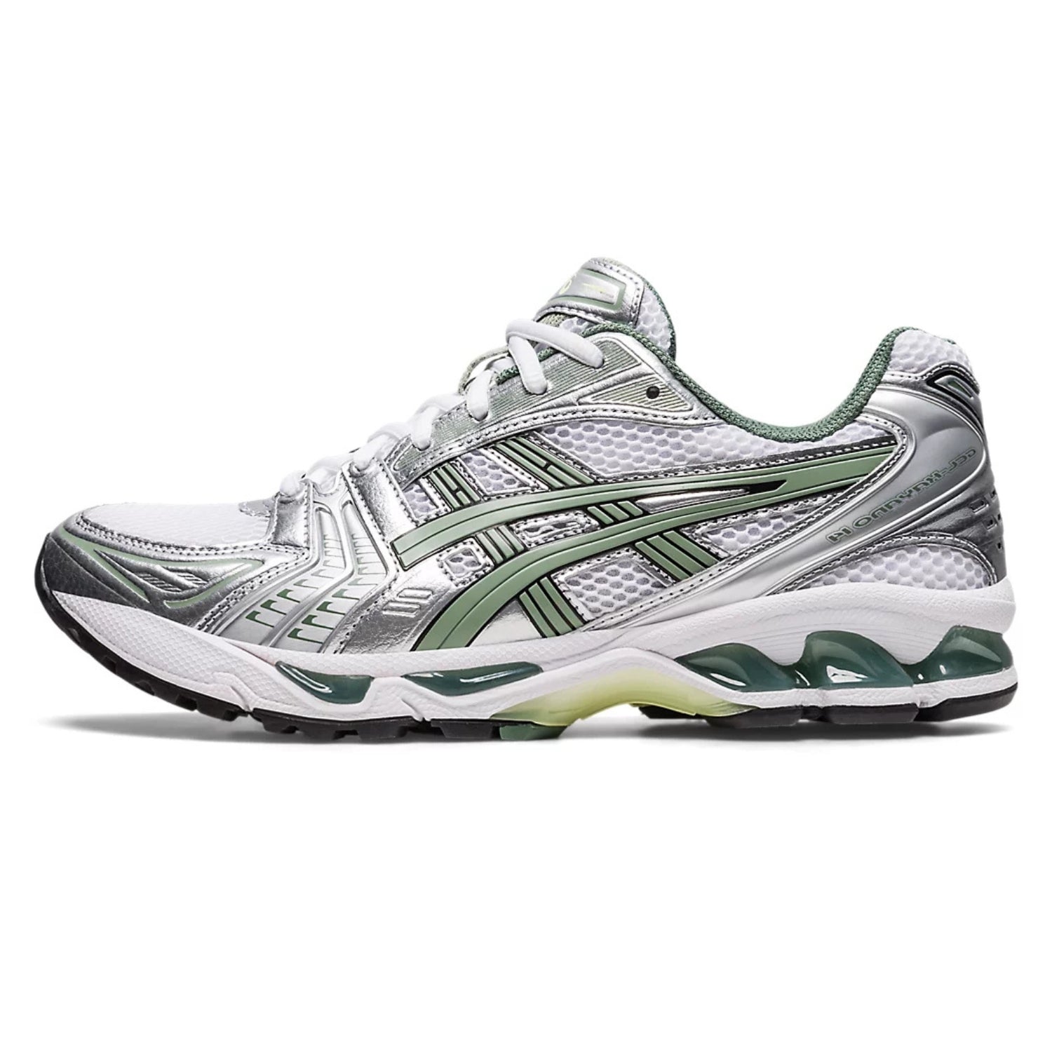 Asics Gel-Kayano 14 - Unisex - Wit Pure Silver Slate Grey