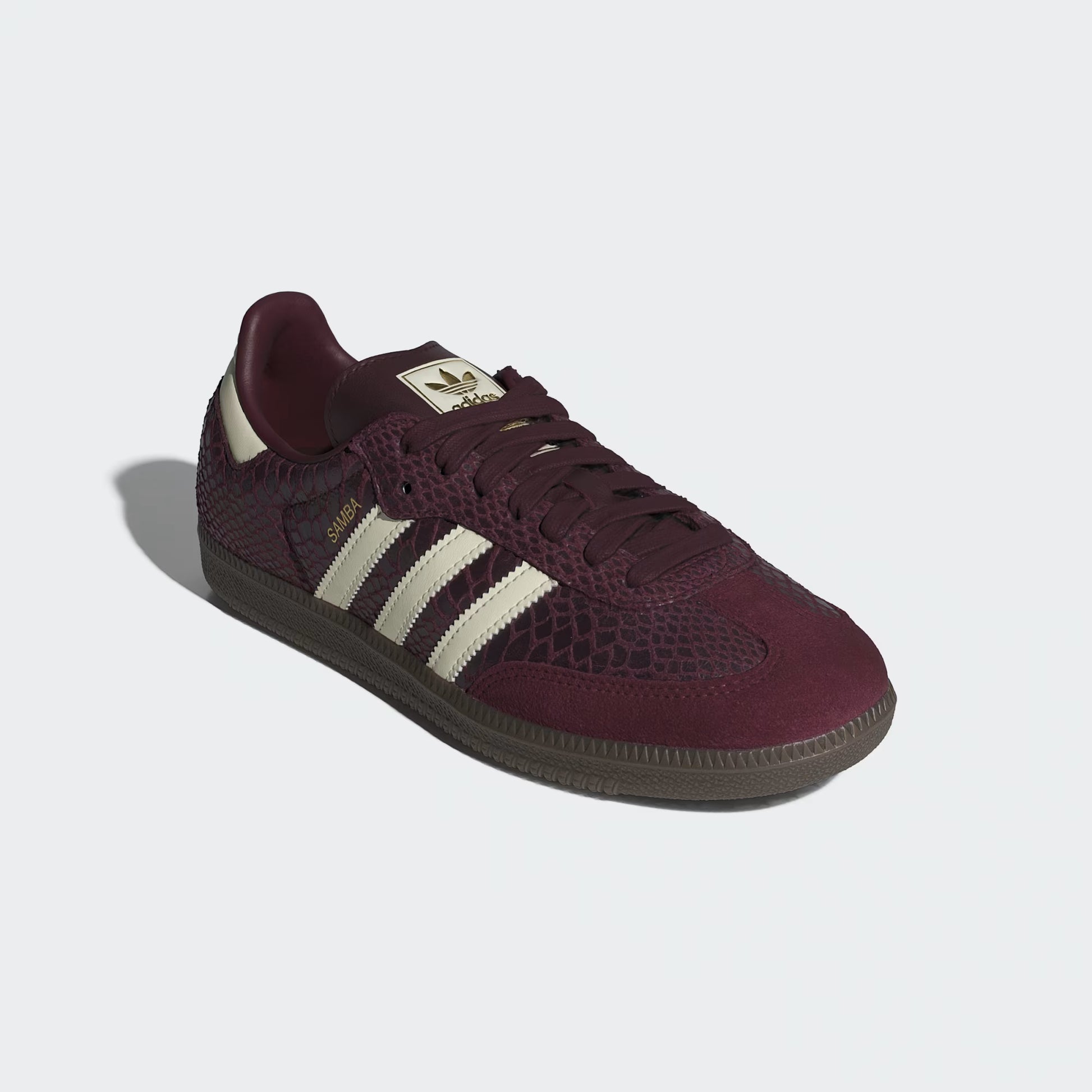 adidas Samba OG - Women's - Maroon Snakeskin Sneaxx adidas Samba OG - Women's - Maroon Snakeskin Sneaxx