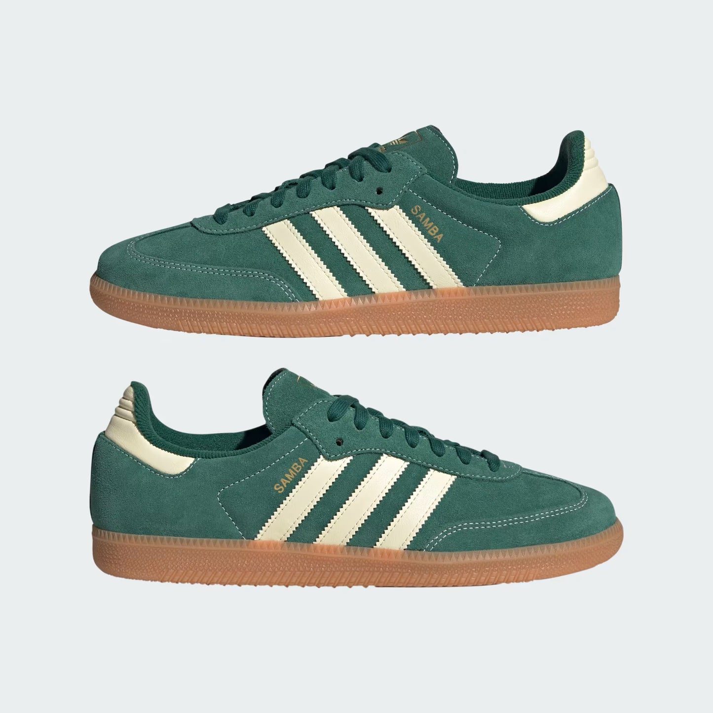 adidas Samba OG - Unisex - Collegiate Green Warm Vanilla