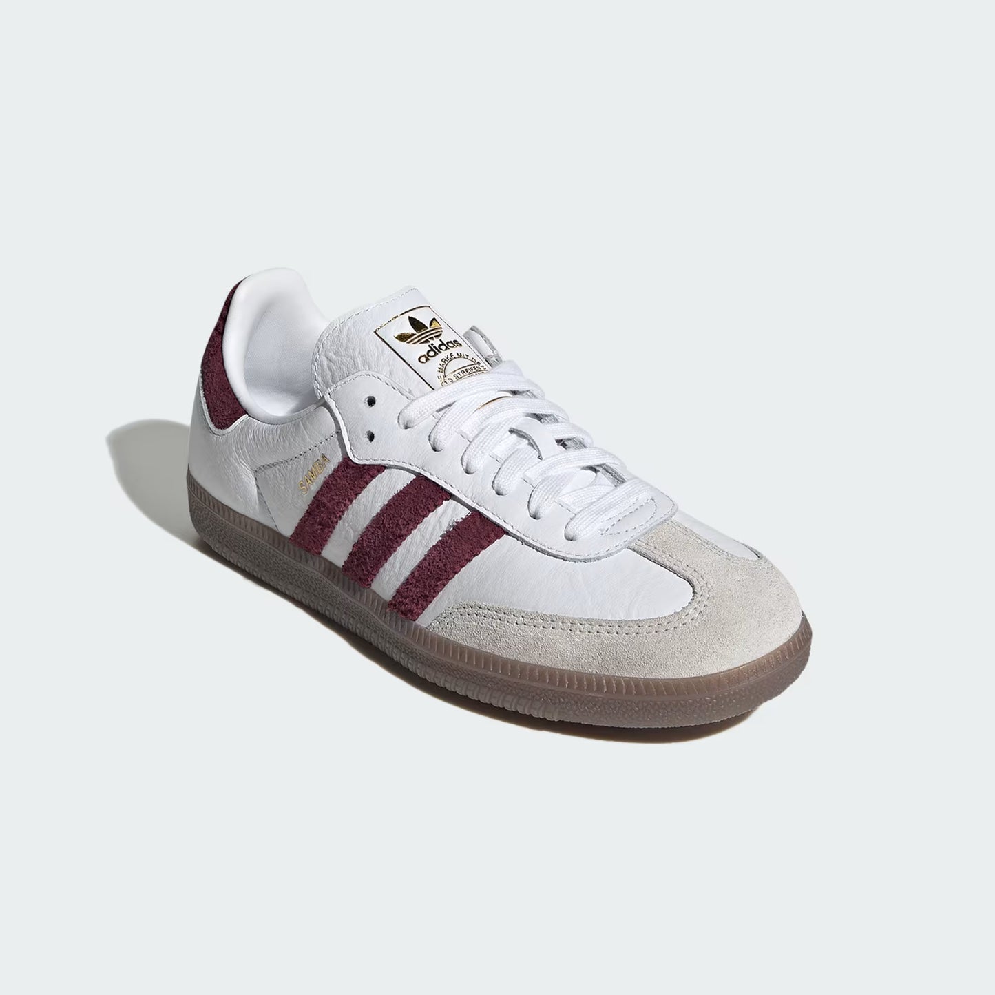 adidas Samba OG - Unisex - Cloud White Maroon Gum